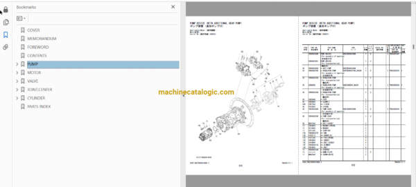 Hitachi ZX130-7 Hydraulic Excavator Full Parts Catalog