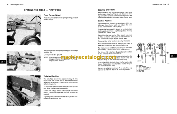 John Deere 3700 Drawn Flex Plow Operator's Manual (OMA49086)