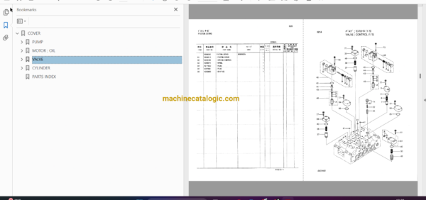 Hitachi ZX270,ZX270LC Excavator Full Parts Catalog