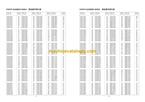 Hitachi LX70HD-7 Wheel Loader Parts Catalog