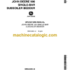 John Deere 990 Single-Bar Subsoiler Bedder Operator's Manual (OMA33800)