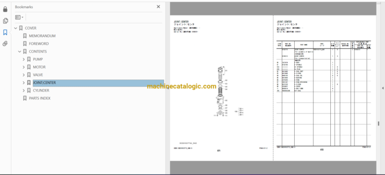 Hitachi ZX130-5G ,ZX130K-5G Hydraulic Excavator Full Parts and Engine Parts Catalog