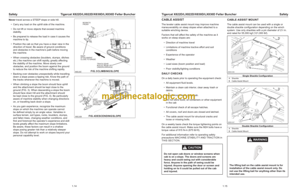 Tigercat X822D, LX822D, X830D, LX830D Feller Buncher Service Manual (83073001 - 83074000)