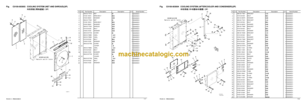 Komatsu PC430-8 Hydraulic Excavator Parts Book (DZAX0001 and up)