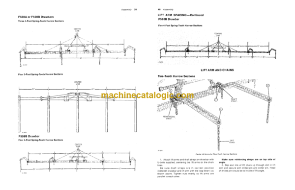 John Deere F500 Series Integral Harrow and Harrow Sections Operator's Manual (OMA22849)