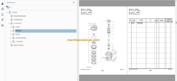 Hitachi ZX130-7, ZX130LCN-7 Hydraulic Excavator Full Parts Catalog