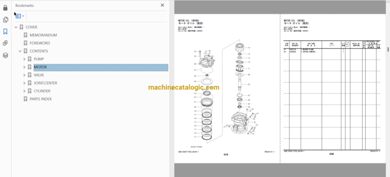Hitachi ZX130-7, ZX130LCN-7 Hydraulic Excavator Full Parts Catalog