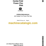 John Deere 220 Center-Fold Power-Flex Disk Operator's Manual (OMA37725)