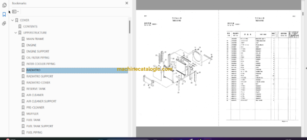 Hitachi ZR420JC BU Track Mounted Crusher Full Parts Catalog