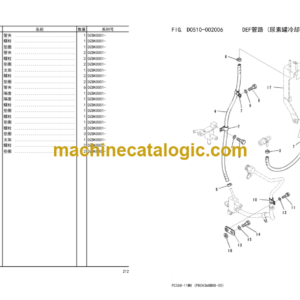 Komatsu PC360LC-11MO Hydraulic Excavator Parts Book (DZBK0001 and up)