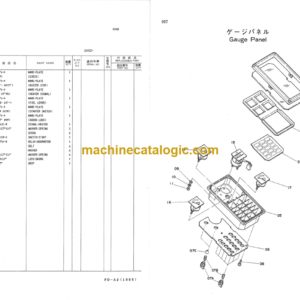 Hitachi UH083 Hydraulic Excavator Parts Catalog