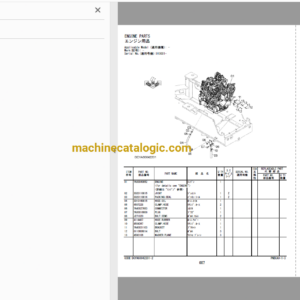 Hitachi ZW40-5B Wheel Loader Full Parts and Engine Parts Catalog