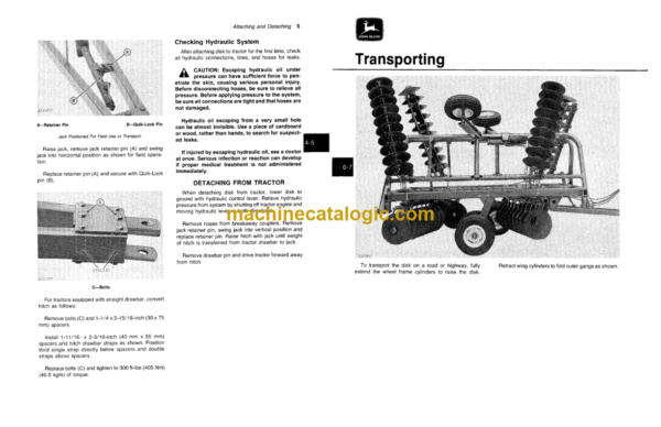 John Deere 230 Wing-Fold Power-Flex Disk Operator's Manual (OMA32819)