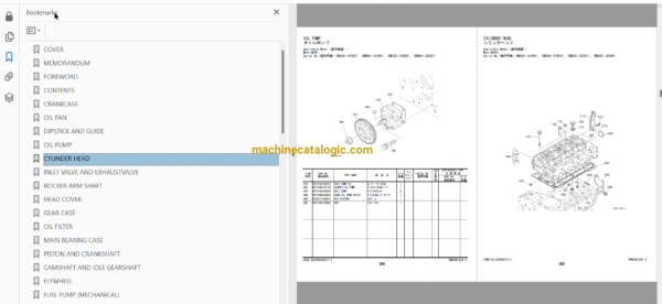 Hitachi ZW40-5B Wheel Loader Full Parts and Engine Parts Catalog