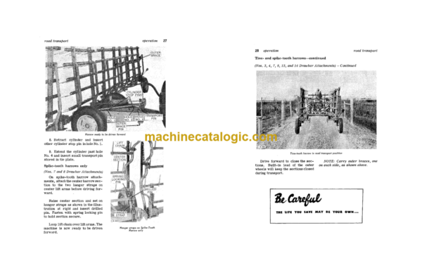 John Deere F931H Hydraulic Wheel Drawbar Cart and Drawbar Attachments Operator's Manual (OMA15880)