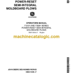 John Deere F345H and F355H Series Power-Reset Semi-Integral Moldboard Plows Operator's Manual (OMA15948)