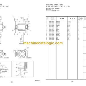 Hitachi L13T-3REACH Wheel Loader Parts Catalog