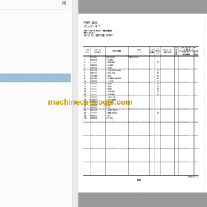 Hitachi ZX280-5B,ZX280LC-5B,ZX290LC-5B,ZX290LCN-5B Hydraulic Excavator Full Parts Catalog