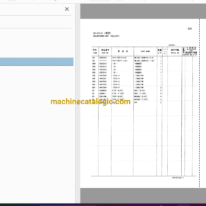 Hitachi EX330,EX370 Forester Full Parts Catalog