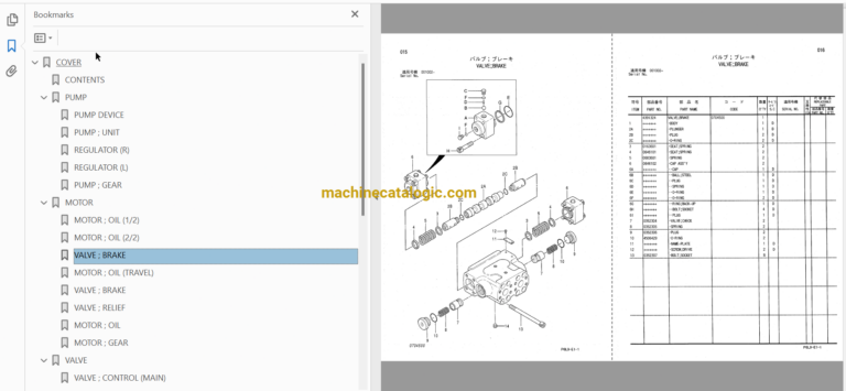 Hitachi ZR900TS Track Mounted Shredder Full Parts Catalog