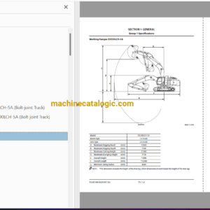 Hitachi ZX470-5A, ZX470LC-5A, ZX490H-5A, ZX490LCH-5A, ZX530LCH-5A Hydraulic Excavator Technical and Workshop Manual