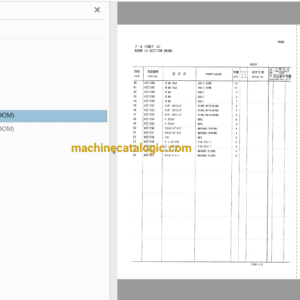 Hitachi EX60LCT-3 Telescopic Crawler Crane Full Parts Catalog