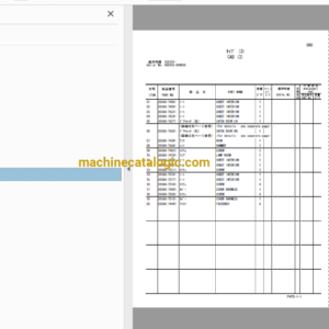 Hitachi ZW150 Wheel Loader Full Parts Catalog