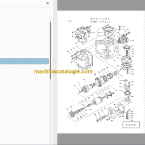 Hitachi UH10,UH10-2,UH121,UH122 Hydraulic Excavator Full Parts Catalog