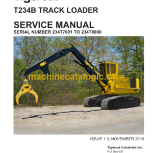 Tigercat T234B Loader Service Manual (234T7000 - 234T8000)