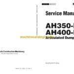 Hitachi AH350-D, AH400-D Articulated Dump Truck Service Manual