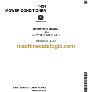 John Deere 1424 Mower-Conditioner Operator's Manual (OME73044)