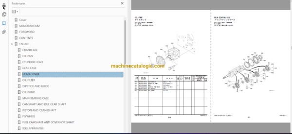 Hitachi ZW50 Wheel Loader Full Parts and Engine Parts Catalog