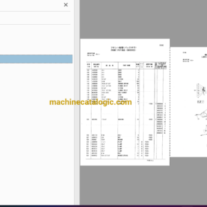 Hitachi EX3500-3 Excavator Full Parts Catalog