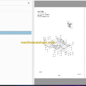 Hitachi ZR950JC Track Mounted Crusher Full Parts Catalog