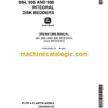 John Deere 984, 986 and 988 Integral Disk Bedders Operator's Manual (OMA38569)