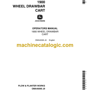 John Deere 1900 Wheel Drawbar Cart Operator's Manual (OMA40095)