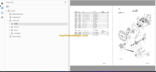 Hitachi ZR950JC Track Mounted Crusher Full Parts Catalog