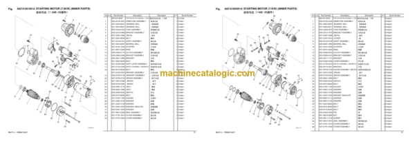 Komatsu WA470-6 Wheel Loader Parts Book (AD0001 and up)