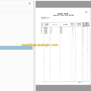 Hitachi EX3600-5 Excavator Full Parts Catalog