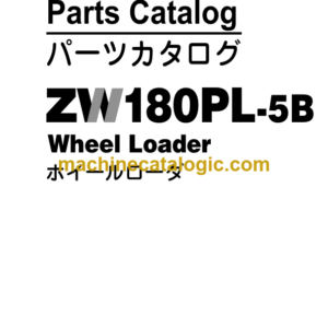 Hitachi ZW180PL-5B Wheel Loader Parts Catalog