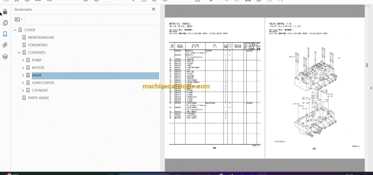 Hitachi ZX210-5B,ZX210LC-5B,ZX210LCN-5B,ZX240N-5B Hydraulic Excavator Full Parts Catalog