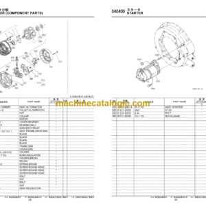 Hitachi D1803-M-DI-E3B-WLTC1 Engine Parts Catalog