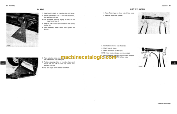 John Deere 423 Front-Mounted Utility Blade Operator's Manual (OMA39583)