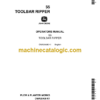 John Deere 55 Toolbar Ripper Operator's Manual (OMA30490)