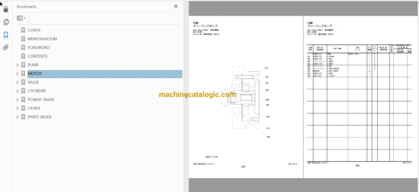 Hitachi ZW65 Wheel Loader Full Parts Catalog