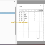Hitachi ZX135US Forest Machine Full Parts Catalog