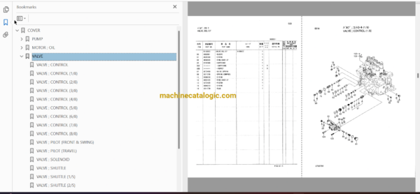 Hitachi ZX135US Forest Machine Full Parts Catalog