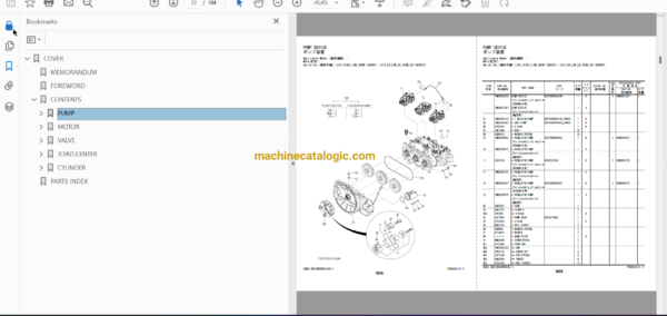 Hitachi ZX210-6,ZX210LC-6,ZX210LCN-6,ZX240N-6 Hydraulic Excavator Full Parts Catalog