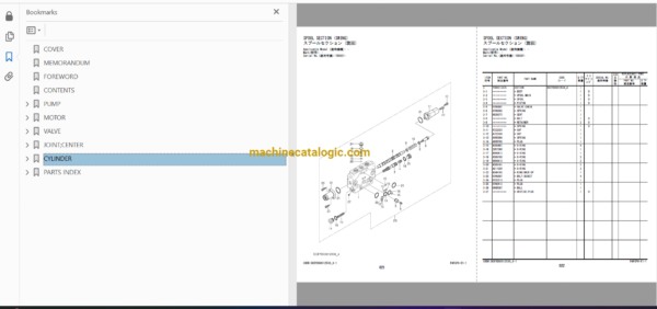 Hitachi ZX60C-5A Hydraulic Excavator Full Parts Catalog