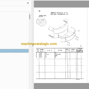 Hitachi ZX135US, ZX135US-E, ZX135USK Excavator Full Parts Catalog